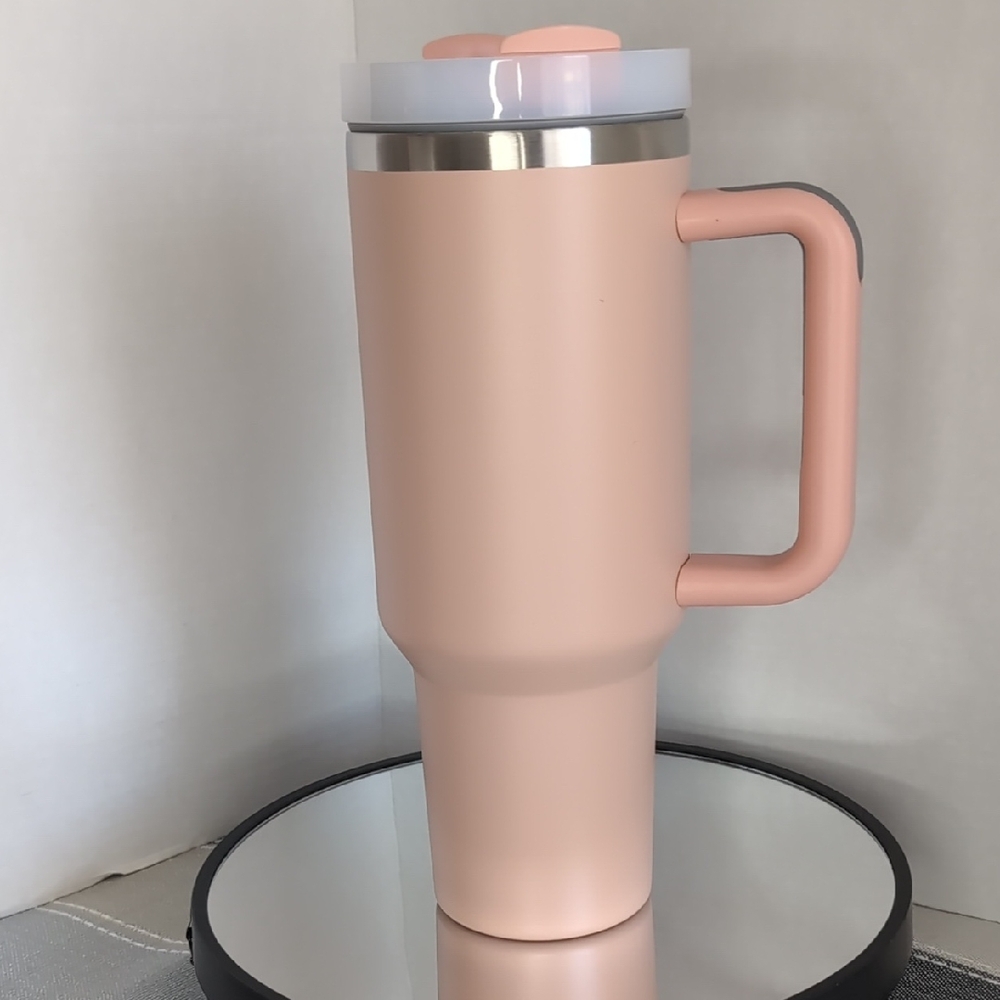 Travel Mug with Handle Blush Peach 40 oz